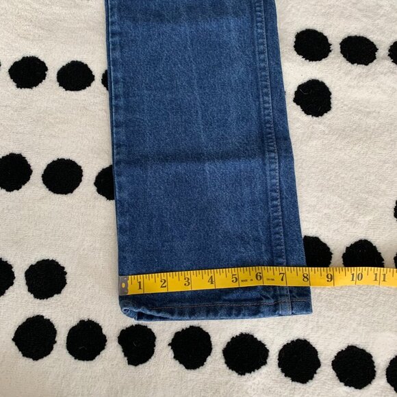 Wrangler Vintage High Rise Jeans Cowgirl Cut Straight Leg Long 38 Inseam Denim - Picture 14 of 15